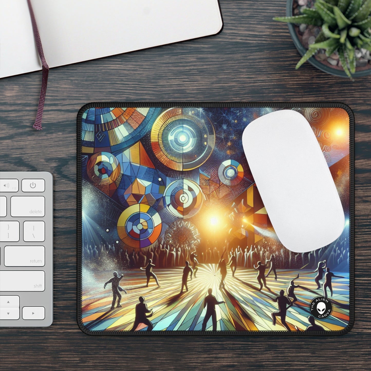 "Flight of the Artist: A Synchronized Dance with Nature" - The Alien Gaming Mouse Pad Performance Art