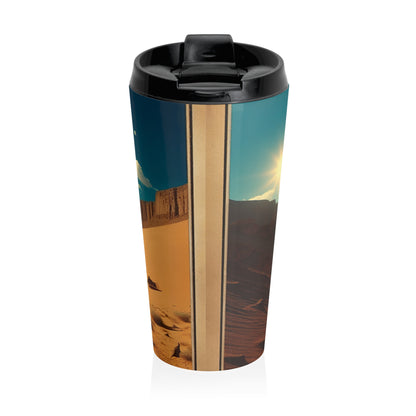 "Uprising in the Outback" - The Alien Stainless Steel Travel Mug Surrealism Style