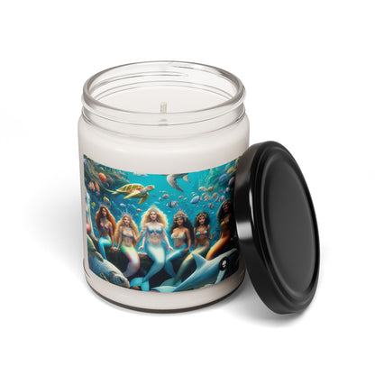 "Dive into the Enchanted Abyss: A Mermaid's Paradise" - The Alien Scented Soy Candle 9oz