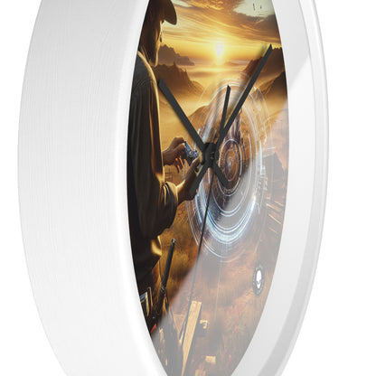 "Eternal Expressions: Portraits of Raw Emotion" - The Alien Wall Clock Photorealism