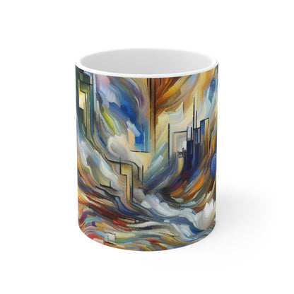 "Storm of Emotions" - The Alien Ceramic Mug 11oz Expressionism