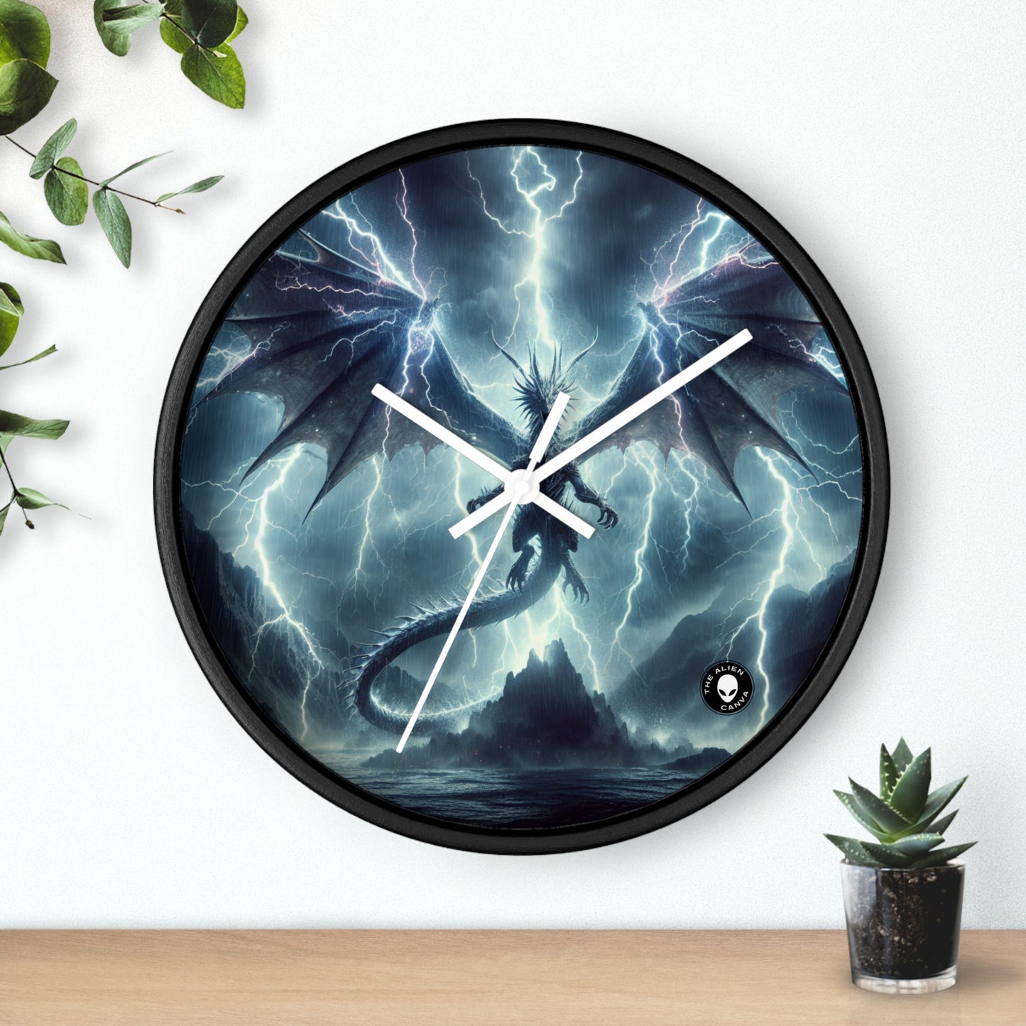 "Dragón Tormenta" - El reloj de pared alienígena