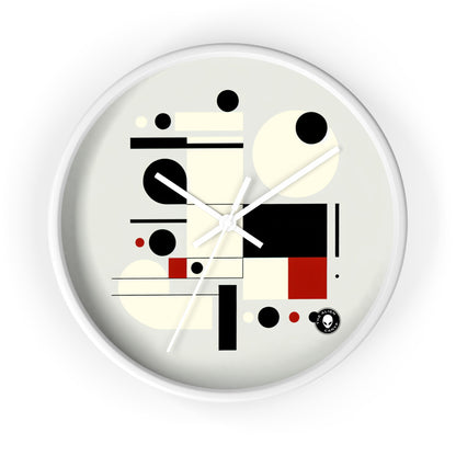 "Dynamic Balance: A Suprematist Exploration" - The Alien Wall Clock Suprematism