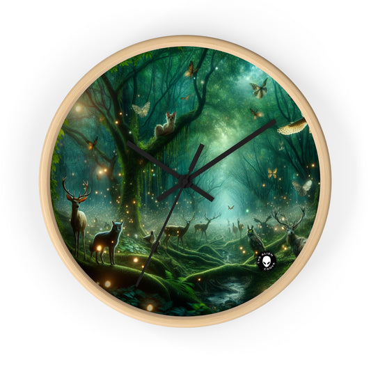 "Enchanted Forest: Voices of the Wild" - The Alien Wall Clock