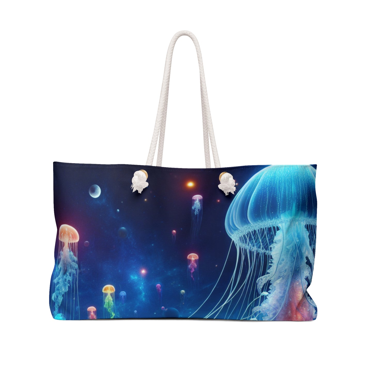 "Neon Jellyfish Fantasia: A Surreal Underwater Odyssey" - The Alien Weekender Bag