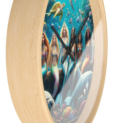 "Dive into the Enchanted Abyss: A Mermaid's Paradise" - The Alien Wall Clock