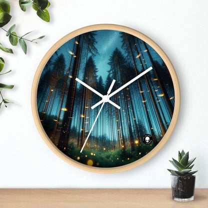 « Twilight Enchantment : Firefly Forest » – L'horloge murale extraterrestre