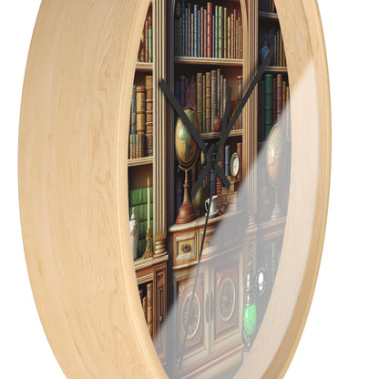 "Revealed Wonders: A Trompe-l'oeil Journey to an Underwater Oasis" - The Alien Wall Clock Trompe-l'oeil