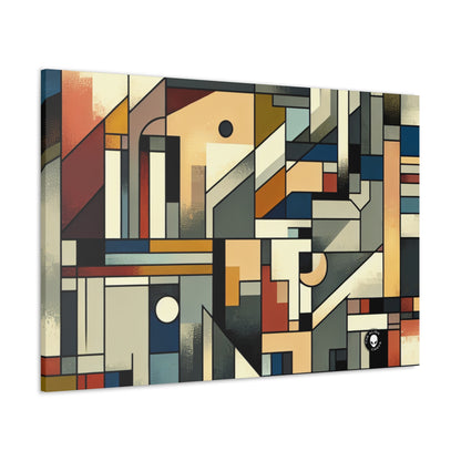 "Paysage urbain cubiste : énergie urbaine" - Le cubisme synthétique Alien Canva