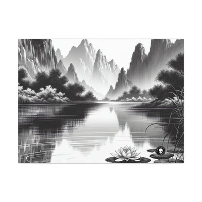 "Pristine Splendor" - The Alien Canva Zen Ink Painting