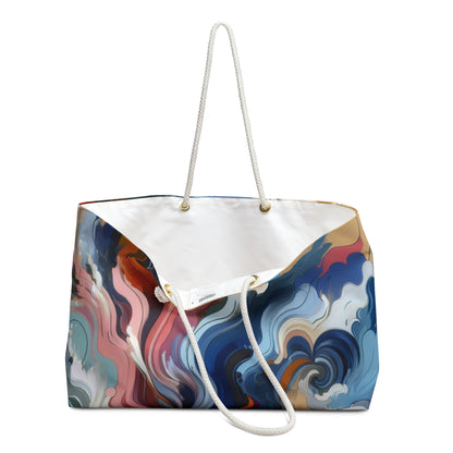 "Sunrise Serenity: una pintura abstracta inspirada en la renovación" - The Alien Weekender Bag Lyrical Abstraction