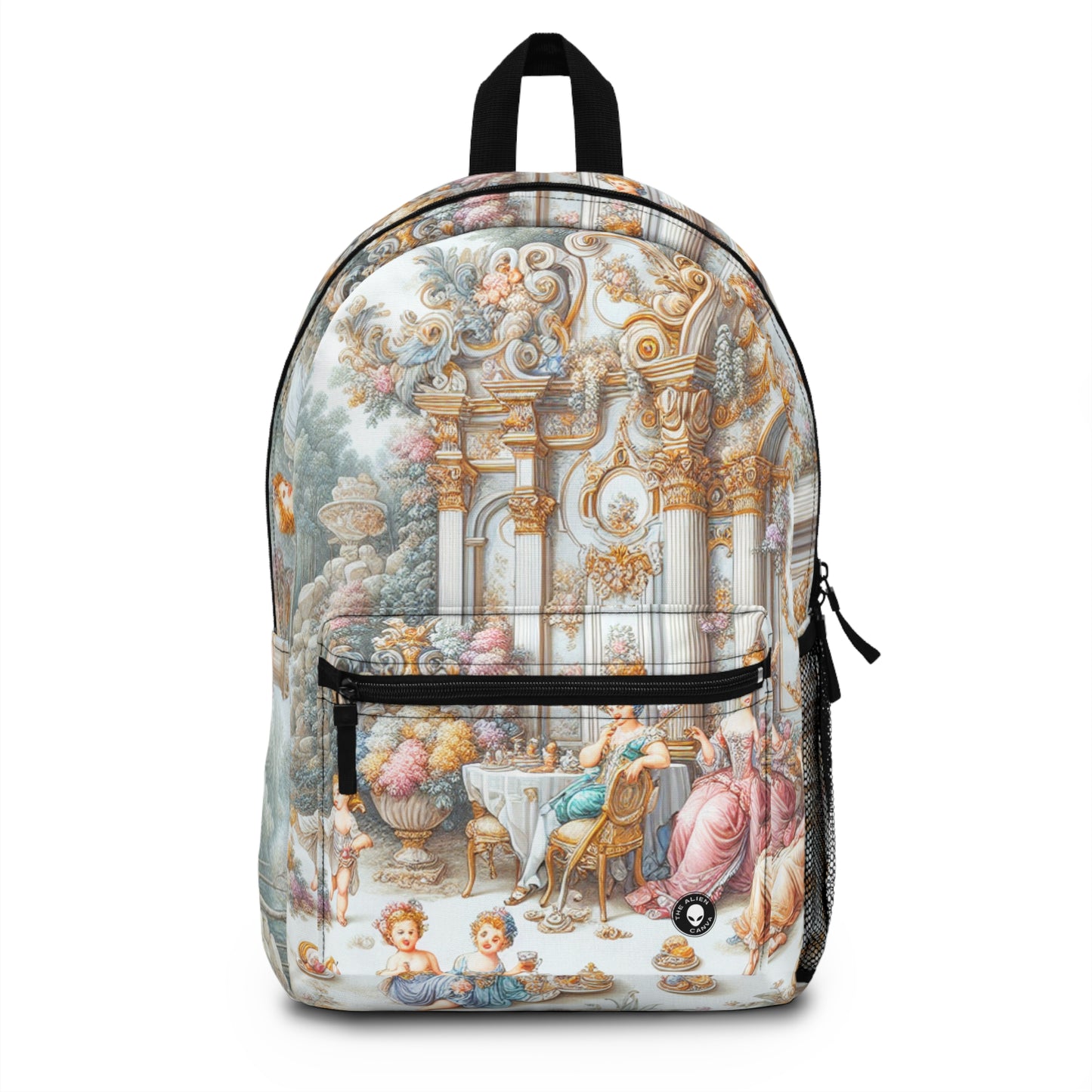 "A Garden of Rococo Delights: A Whimsical Extravaganza" - The Alien Backpack Rococo