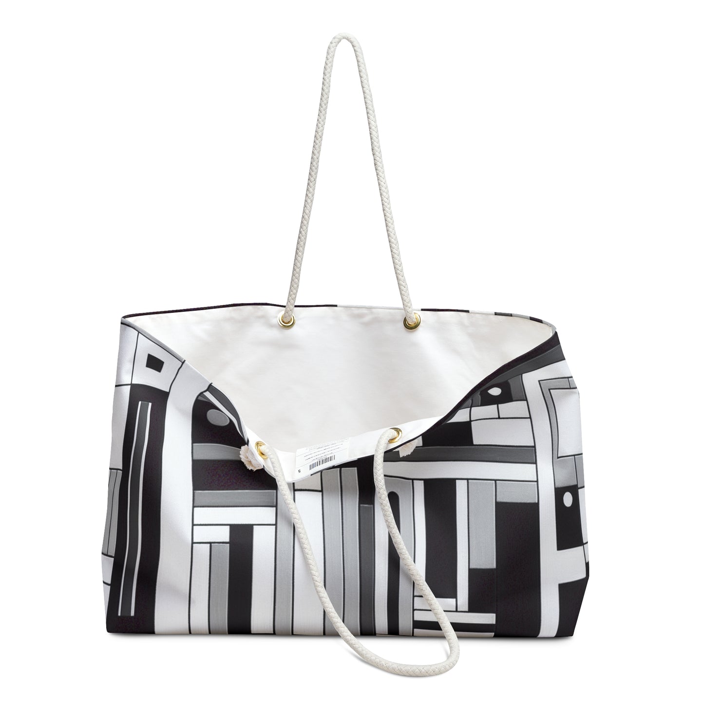 "De Stijl in Black and White" - The Alien Weekender Bag De Stijl Style