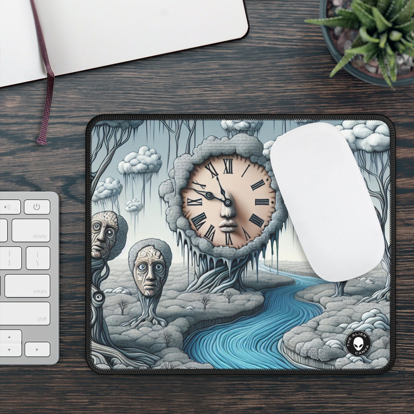 "Fantasy Wonderland: Where Time Bends and Trees Talk" - The Alien Gaming Mouse Pad