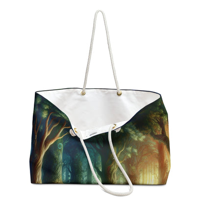 Bosque encantado: flores resplandecientes y seres místicos - The Alien Weekender Bag