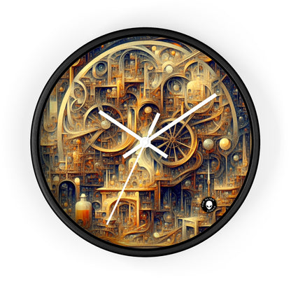 "Unity in Vibrant Harmony: An Abstract Metaphysical Exploration" - The Alien Wall Clock Metaphysical Art