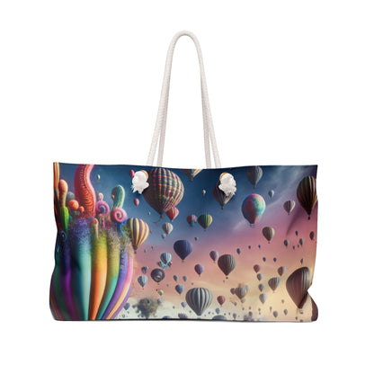 "Whimsical Sky: una aventura surrealista en globo" - The Alien Weekender Bag