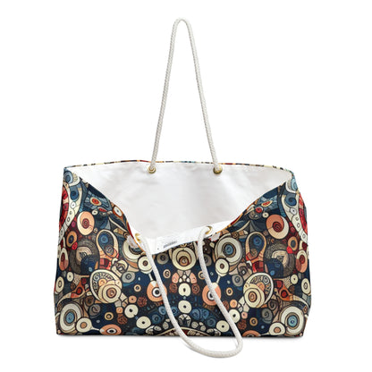 "Nature's Harmony: Floral Mandala Art" - The Alien Weekender Bag Pattern Art