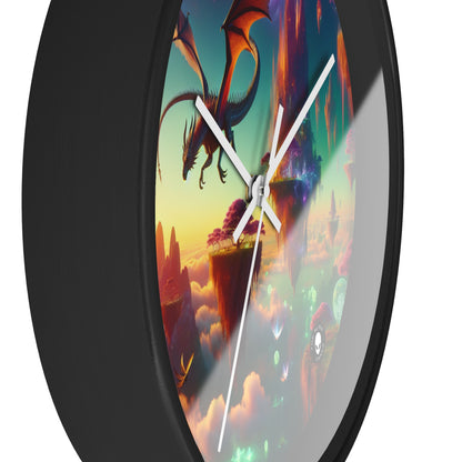 "Dragon's Flight in the Fantastical Realm" - The Alien Wall Clock