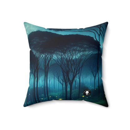 "Moonlit Enchantment"- The Alien Spun Polyester Square Pillow