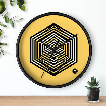 "Dynamic Illusions: Op Art Exploration" - The Alien Wall Clock Optical Art (Op Art)