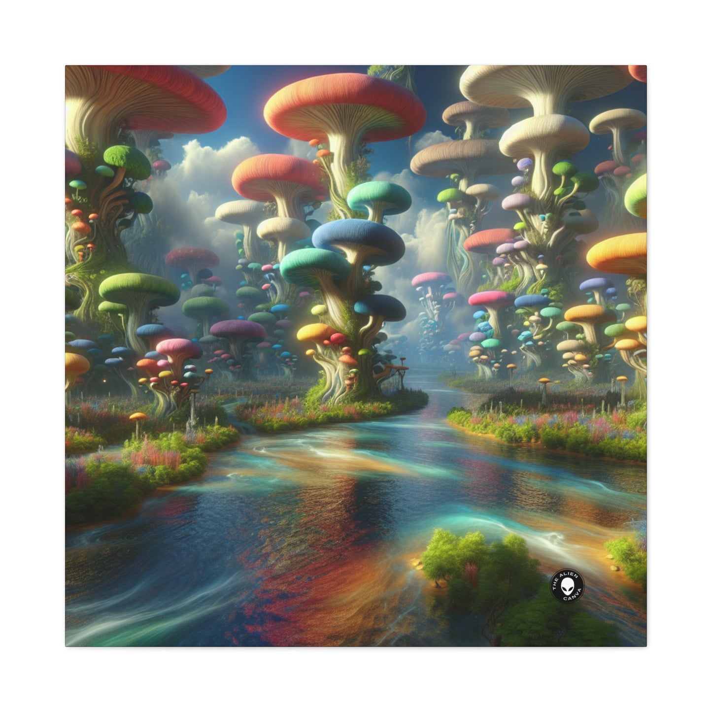 "Mystical Mushroom Wonderland" - The Alien Canva