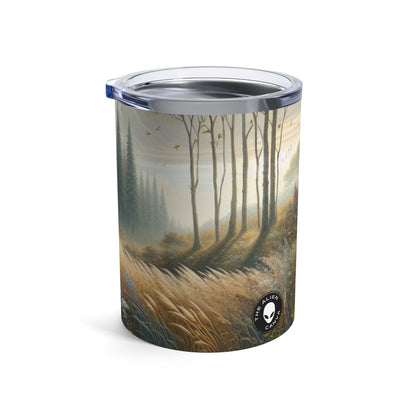 "Renacimiento y decadencia: una instalación de arte sostenible" - The Alien Tumbler 10oz Environmental Art