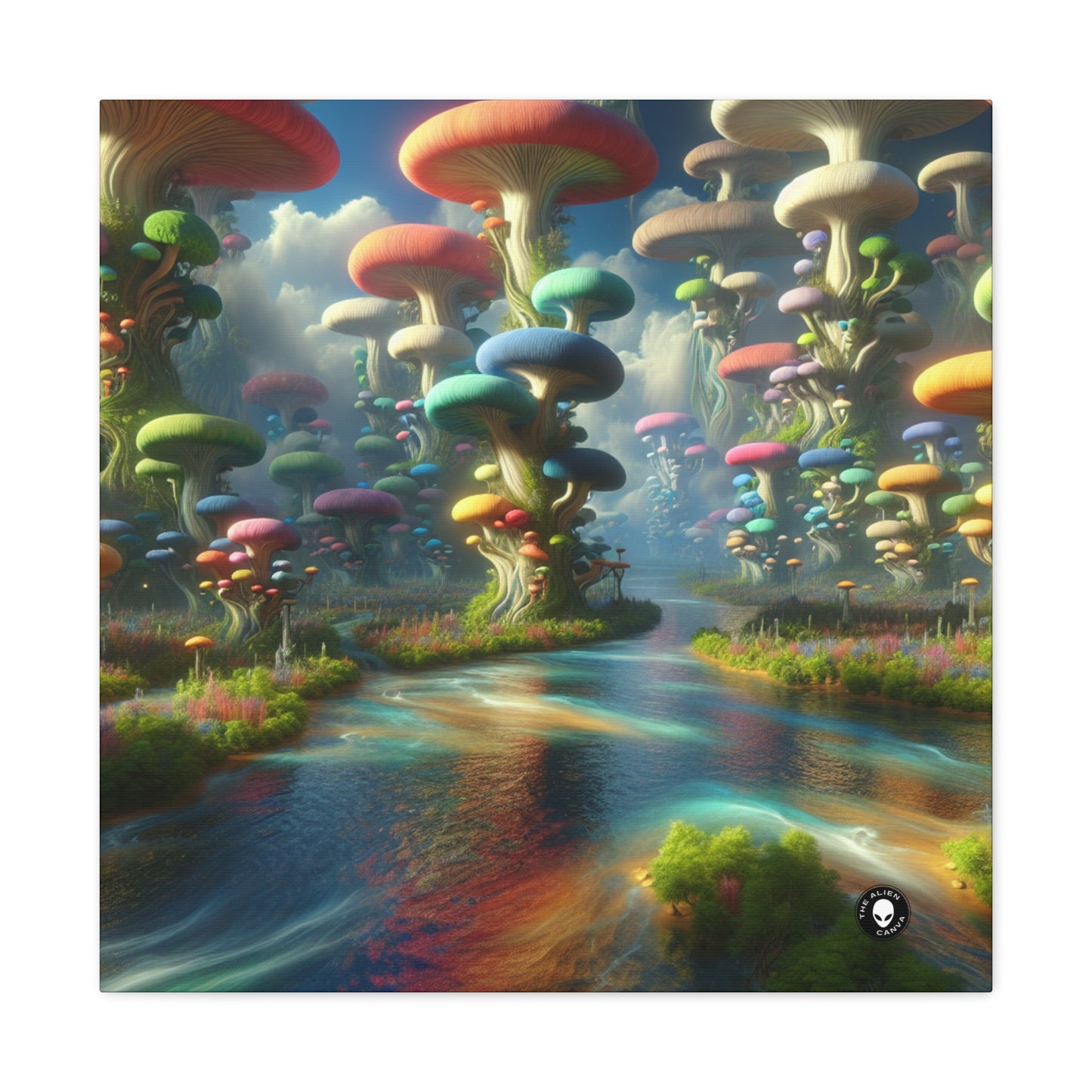 "Mystical Mushroom Wonderland" - The Alien Canva