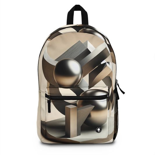 "Harmony in Nature: A Modernist Interpretation" - The Alien Backpack Modernist Sculpture