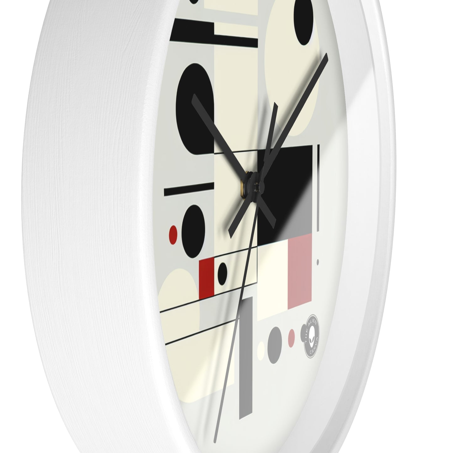 "Dynamic Balance: A Suprematist Exploration" - The Alien Wall Clock Suprematism