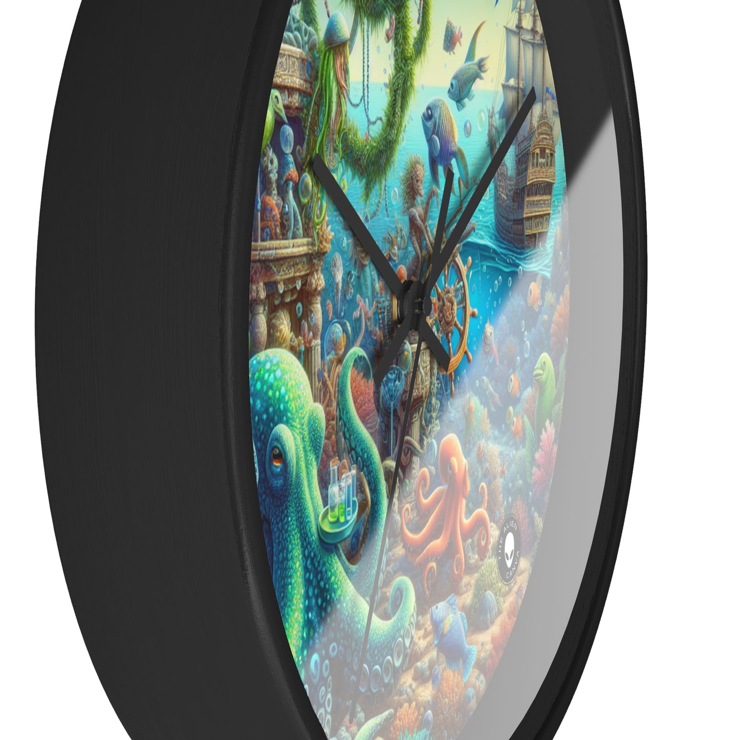 "Fiesta submarina" - El reloj de pared extraterrestre