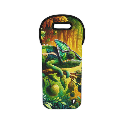 "Vibrant Woods and the Chameleon Camouflage" - The Alien Wine Tote Bag