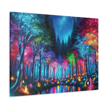 "Crystal Glow: The Enchanted Forest" - The Alien Canva