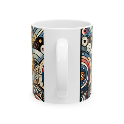 "Moroccan Mosaic Masterpiece" - The Alien Ceramic Mug 11oz Pattern Art