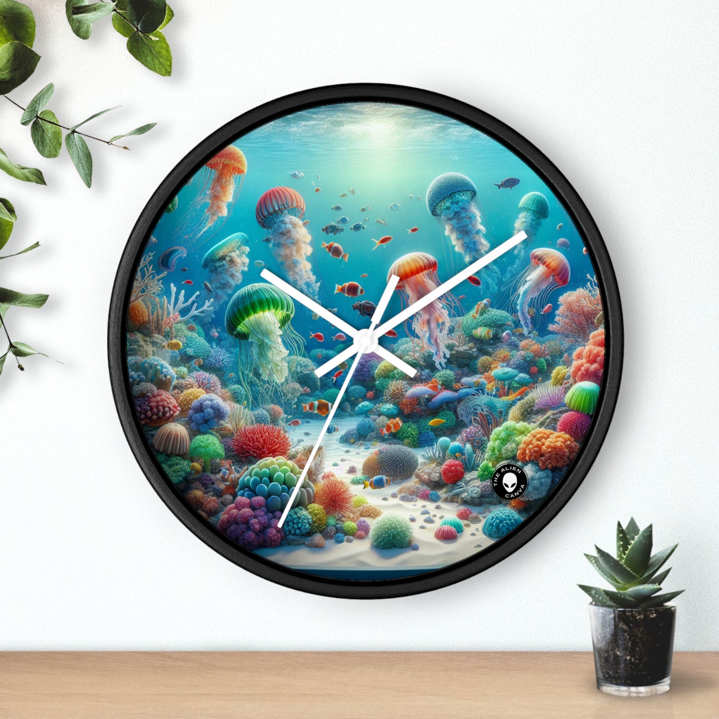 "Fantasía de medusas": el reloj de pared alienígena