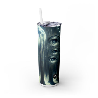 "The Watching Woods" - The Alien Maars® Skinny Tumbler with Straw 20oz