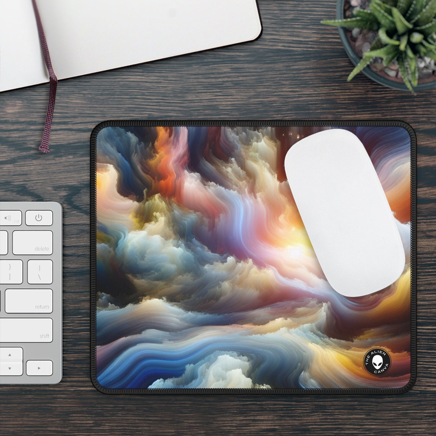 "Ephemeral Escapes: A Timeless Journey Through Changing Landscapes" - The Alien Gaming Mouse Pad Video Art