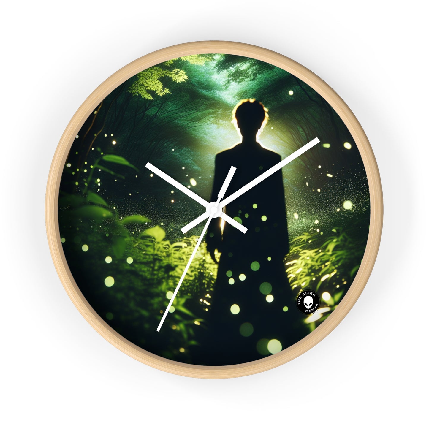 "Enchanted Firefly Forest" - The Alien Wall Clock