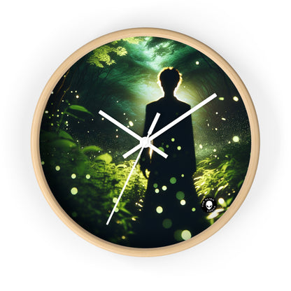 "Enchanted Firefly Forest" - The Alien Wall Clock