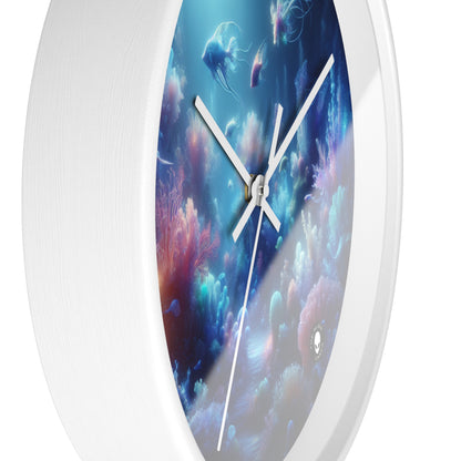 "Coral Fantasia: A Dreamy Underwater Delight" - The Alien Wall Clock