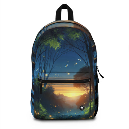 "Enchanted Dusk: Fireflies in the Forest" - The Alien Backpack