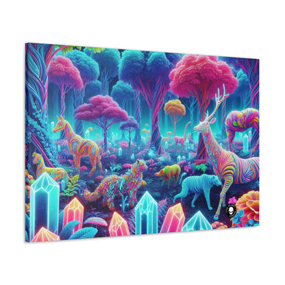 "Glowing Enchantment: Neon Forest" - The Alien Canva