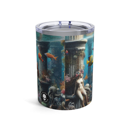 "Seascape Serenity: Un refugio submarino" - Vaso Alien de 10 oz