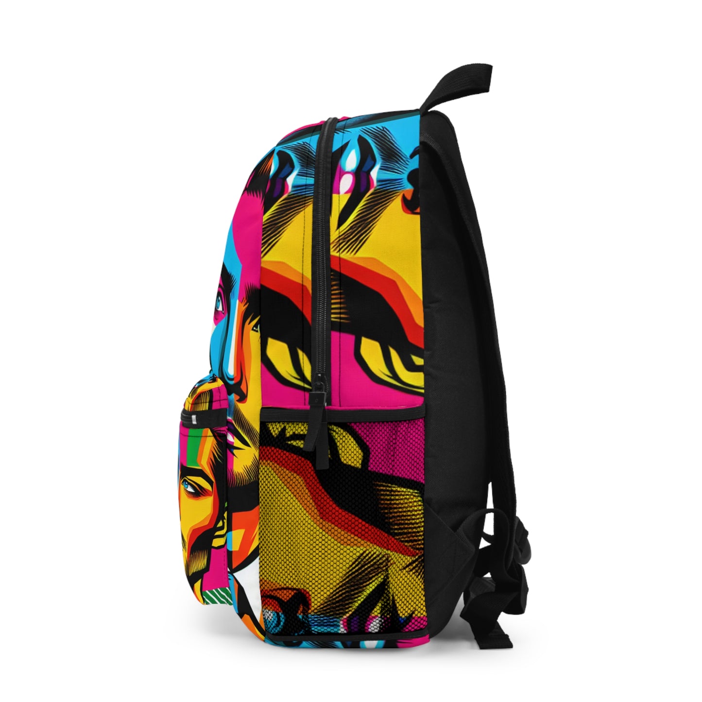 "Retrato de celebridades pop art" - La mochila alienígena estilo pop art