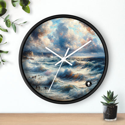 "Storm-Tossed Seas" - The Alien Wall Clock Impressionism