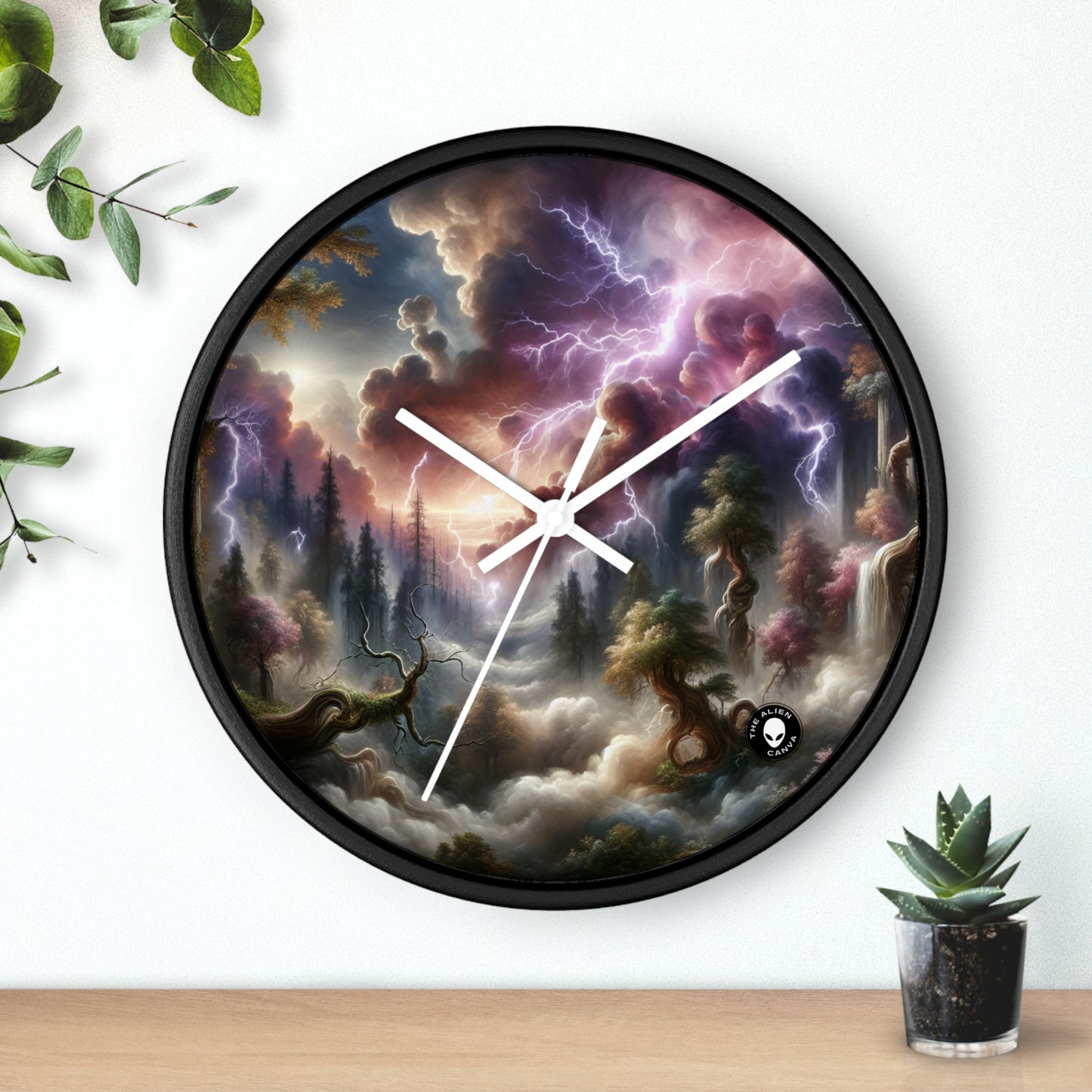 "Forêt Thunderstruck" - L'horloge murale extraterrestre