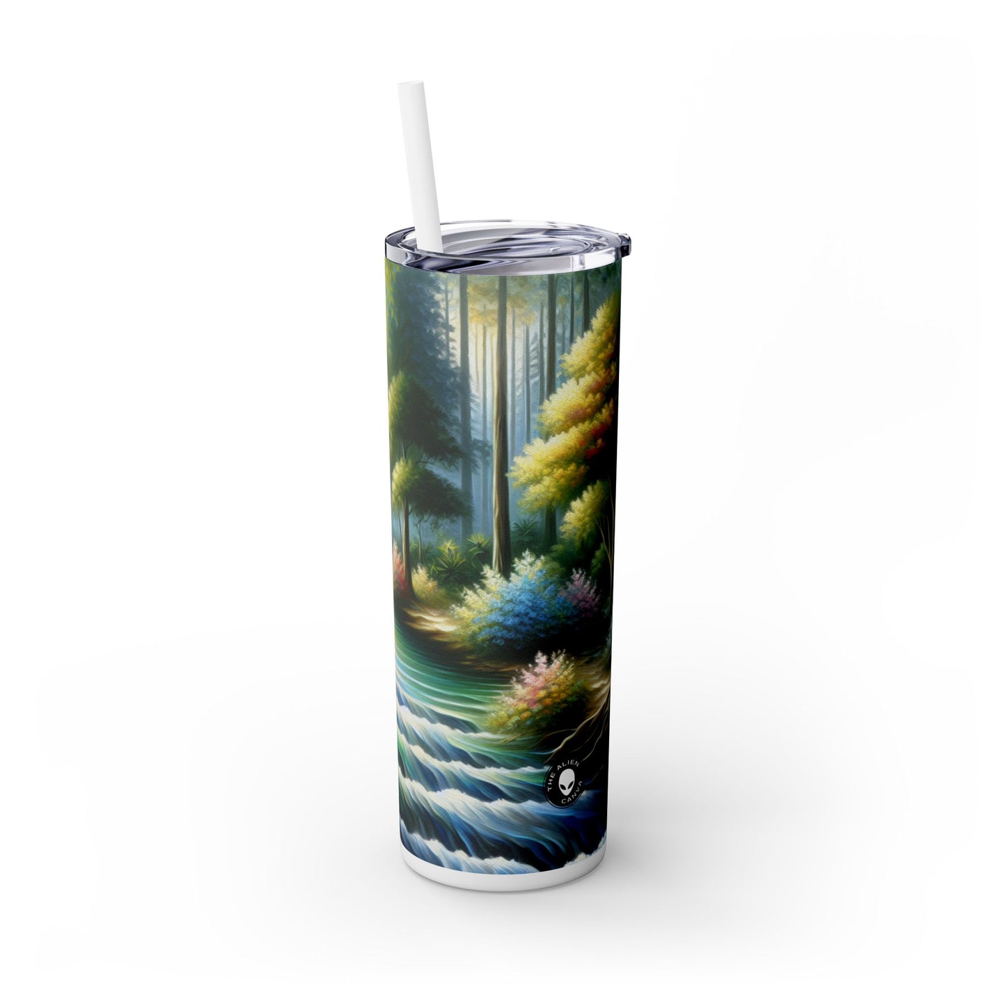 "La sinfonía de la naturaleza": vaso estrecho con pajita de 20 oz de Alien Maars®