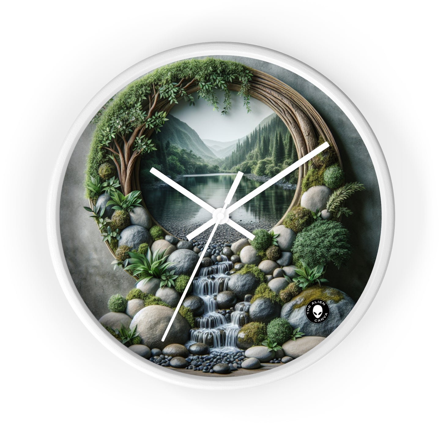 "Eco-Unity: A Multi-Sensory Sculptural Journey" - The Alien Wall Clock Environmental Sculpture