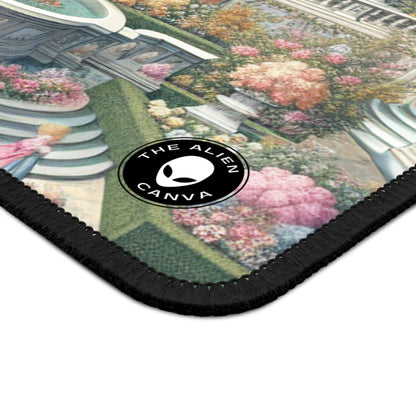 "Garden Elegance: A Rococo Affair" - The Alien Gaming Mouse Pad Rococó