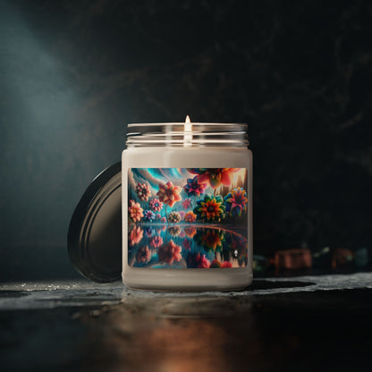 "Enchanted Waters: A Floral Dreamland" - The Alien Scented Soy Candle 9oz